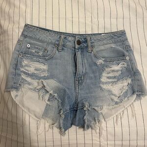 American eagle hi rise jeans shorts